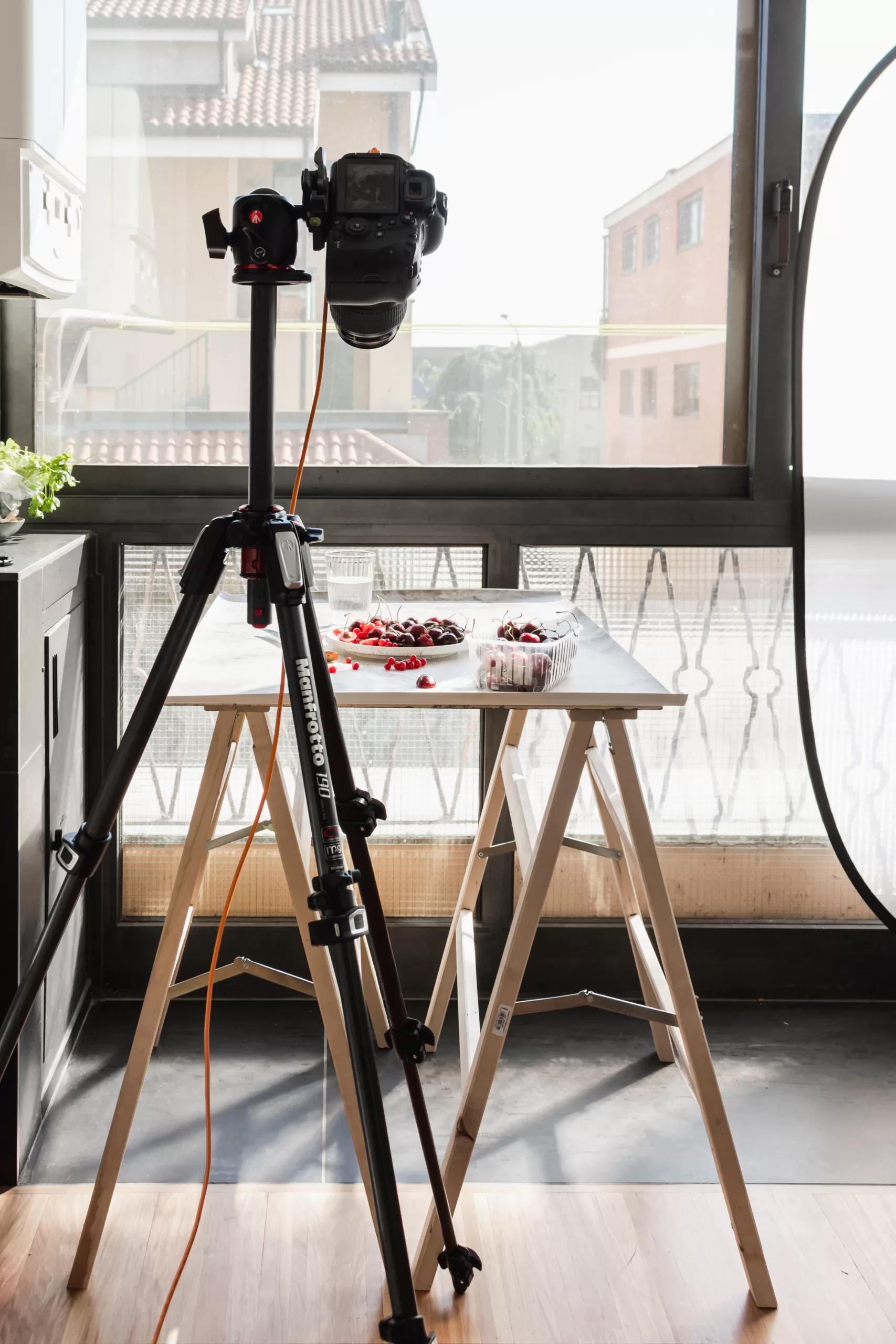 photography equipment -food photographer working with natural light