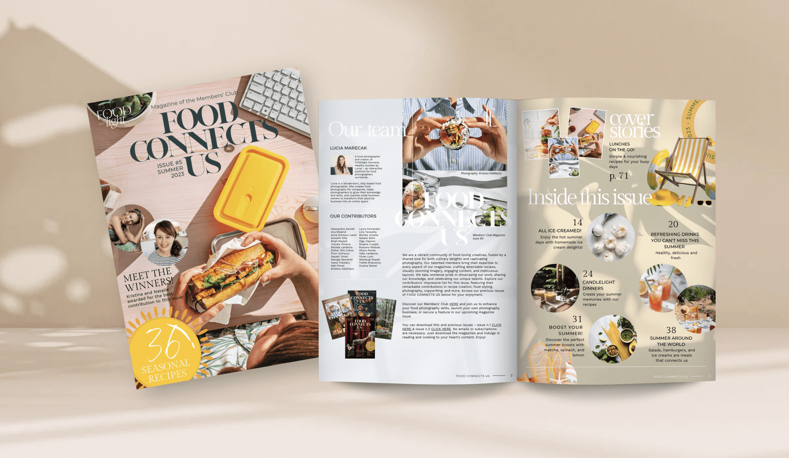 Mockup - FOOD connects US magazine - summer 2023